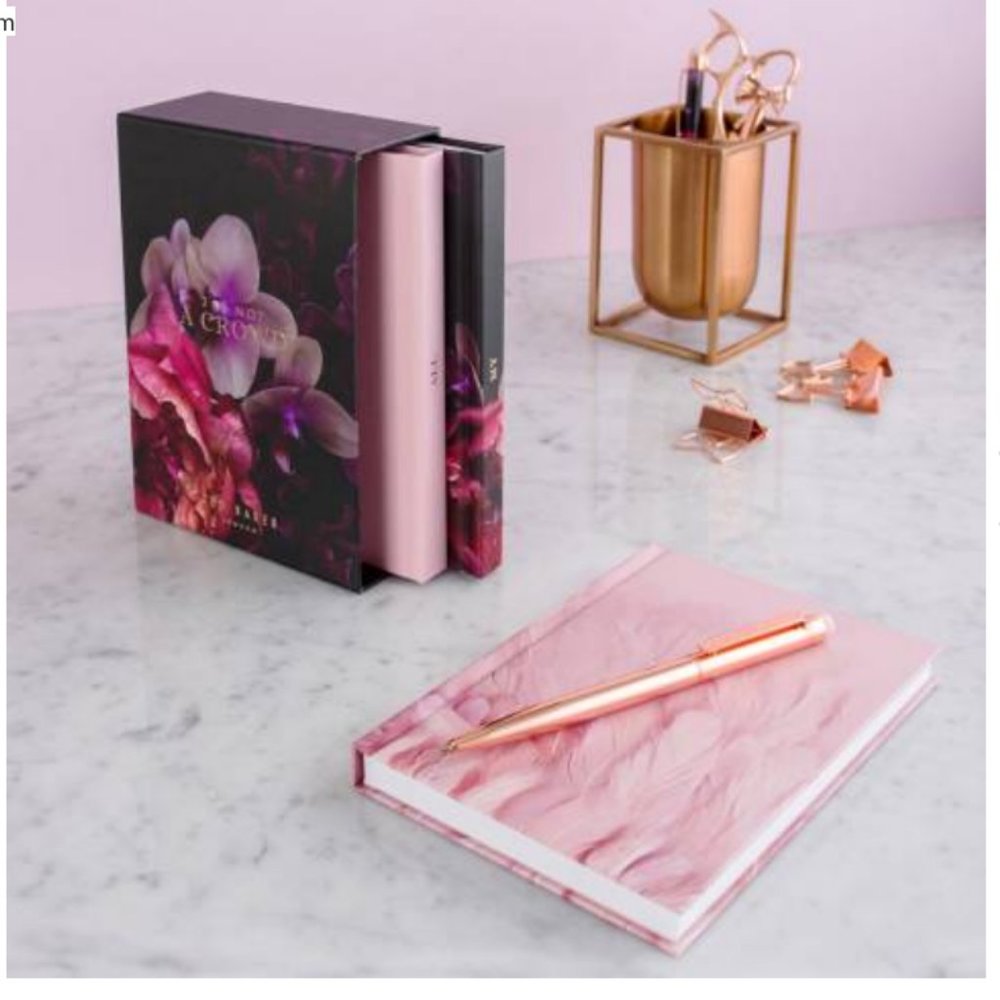 Ted Baker Three's Not A Crowd Notebooks set of 3 nwt